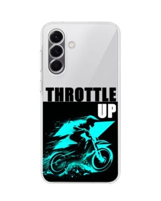 Etui do Samsung Galaxy A57 przeźroczyste, silikonowe Flexi, Bikers, Cross na maxa