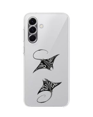 Etui do Samsung Galaxy A57 przeźroczyste, silikonowe Flexi, Summer Patterns, diabeł morski