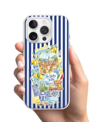 Etui do iPhone 13 Pro Max z MagSafe przeźroczyste, silikonowe Flexi, Italian Summer, Limoncello