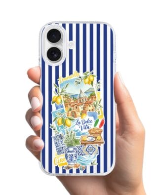 Etui do iPhone 17 z MagSafe przeźroczyste, silikonowe Flexi, Italian Summer, Limoncello