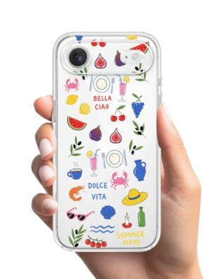 Etui do iPhone Air przeźroczyste, silikonowe Flexi, Italian Summer, kolorowe wakacje