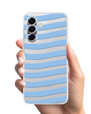 Etui do Samsung Galaxy A57 przeźroczyste, silikonowe Flexi, fale morskie