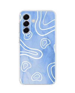 Etui do Samsung Galaxy A57 przeźroczyste, silikonowe Flexi, Summer Patterns, morski wzór