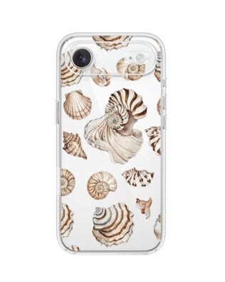 Etui do iPhone Air przeźroczyste, silikonowe Flexi, Summer Patterns, ozdobne muszle