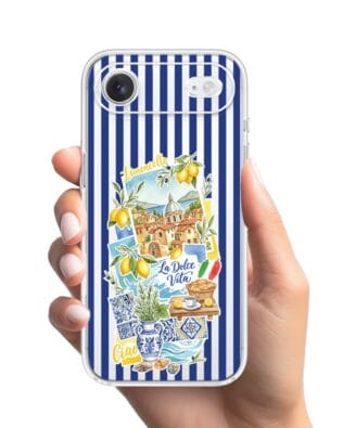 Etui do iPhone Air przeźroczyste, silikonowe Flexi, Italian Summer, Limoncello