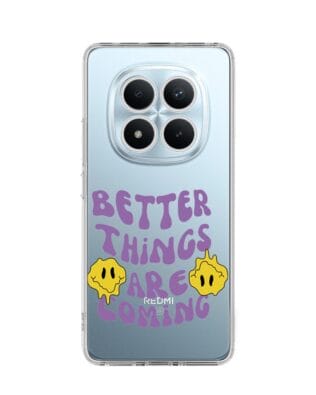 Etui do Xiaomi Redmi Note 15 5G przeźroczyste, silikonowe Flexi, better things are coming