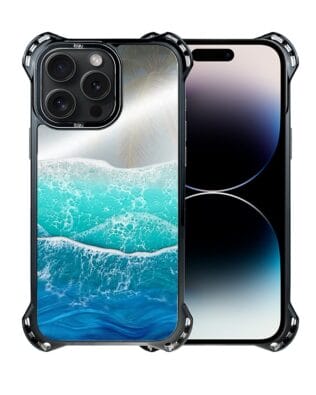 Etui do iPhone 14 Pro IBIZU DropGuard Ultra z MagSafe, Reflect, Szafirowy ocean
