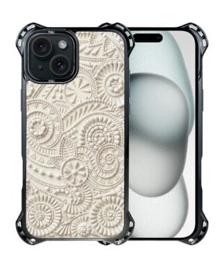 Etui do iPhone 15 Plus IBIZU DropGuard Ultra z MagSafe, Amalfi, Piaszczysty ornament