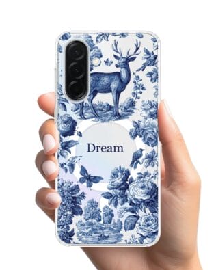 Etui do Samsung Galaxy A37 z MagSafe przeźroczyste, silikonowe Flexi, Mystic, Dream Deer