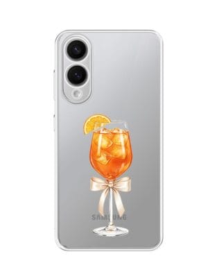 Etui do Samsung Galaxy S25 Edge przeźroczyste, silikonowe Flexi, Paradise, Aperol Spritz