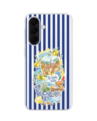 Etui do Samsung Galaxy A37 z MagSafe przeźroczyste, silikonowe Flexi, Italian Summer, Limoncello