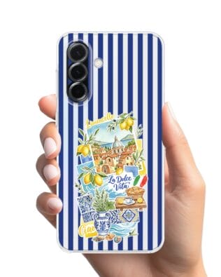 Etui do Samsung Galaxy A36 5G przeźroczyste, silikonowe Flexi, Italian Summer, Limoncello