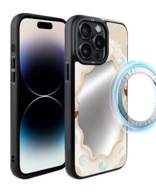 Etui do iPhone 14 Pro IBIZU DropGuard Matt z MagSafe, Reflect, Plażowe lustro