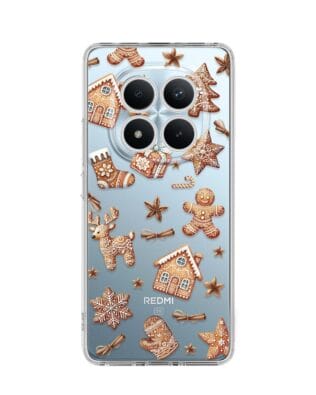 Etui do Xiaomi Redmi Note 15 5G przeźroczyste, silikonowe Flexi, Magia pierniczków