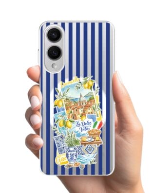 Etui do Samsung Galaxy S25 Edge z MagSafe przeźroczyste, silikonowe Flexi, Italian Summer, Limoncello