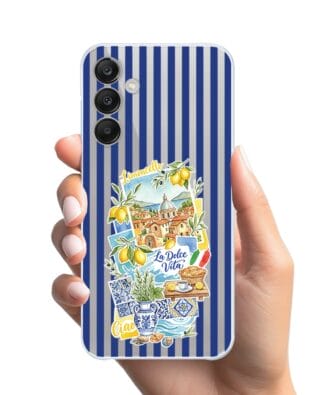 Etui do Samsung Galaxy M35 5G przeźroczyste, silikonowe Flexi, Italian Summer, Limoncello