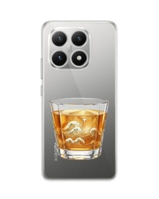 Etui do Xiaomi 15T przeźroczyste, silikonowe Flexi, Paradise, Whiskey on the rocks