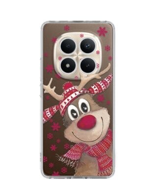 Etui do Xiaomi Redmi Note 15 Pro Plus 5G przeźroczyste, silikonowe Flexi, Renifer