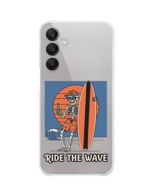 Etui do Samsung Galaxy M35 5G przeźroczyste, silikonowe Flexi, Summer Patterns, Ride the wave