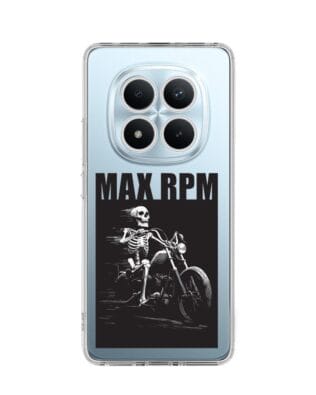Etui do Xiaomi Redmi Note 15 Pro 5G przeźroczyste, silikonowe Flexi, Bikers, Ghost Rider