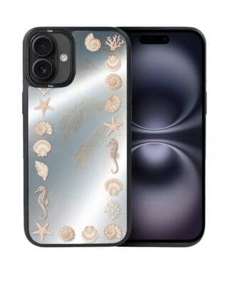 Etui do iPhone 16 IBIZU DropGuard Matt z MagSafe, Reflect, Muszelkowe lustro
