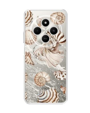 Etui do Xiaomi POCO C75 przeźroczyste, silikonowe Flexi, Summer Patterns, ozdobne muszle