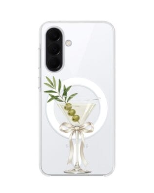 Etui do Samsung Galaxy A37 z MagSafe przeźroczyste, silikonowe Flexi, Paradise, Dry Martini