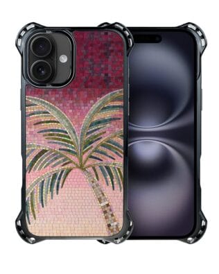 Etui do iPhone 16 IBIZU DropGuard Ultra z MagSafe, Modern Classics, Kalabryjska palma