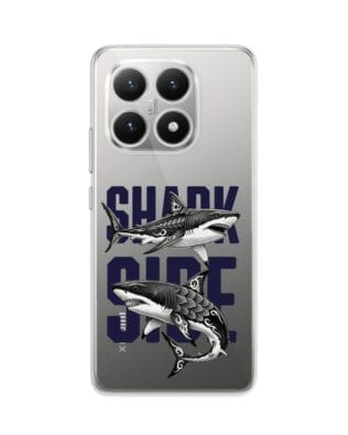 Etui do Xiaomi 15T przeźroczyste, silikonowe Flexi, Summer Patterns, Shark side