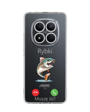 Etui do Xiaomi Redmi Note 15 4G przeźroczyste, silikonowe Flexi, rybki dzwonią
