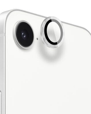 Metalowa osłona obiektywu aparatu ze szkła hartowanego 9H do iPhone 17e, 1 zestaw, srebrne