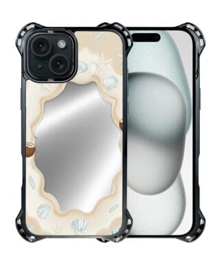 Etui do iPhone 15 Plus IBIZU DropGuard Ultra z MagSafe, Reflect, Plażowe lustro
