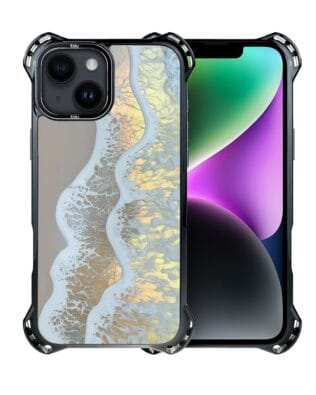 Etui do iPhone 14 Plus IBIZU DropGuard Ultra z MagSafe, Reflect, Złote wybrzeże