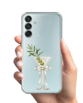 Etui do Samsung Galaxy M15 5G przeźroczyste, silikonowe Flexi, Paradise, Dry Martini