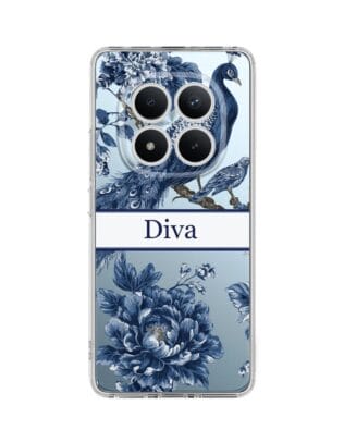 Etui do Xiaomi Redmi Note 15 Pro 5G przeźroczyste, silikonowe Flexi, Mystic, Diva Peacock