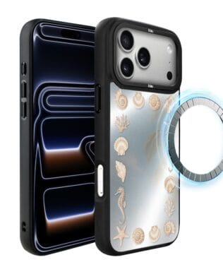 Etui do iPhone 17 Pro Max IBIZU DropGuard Matt z MagSafe, Reflect, Muszelkowe lustro