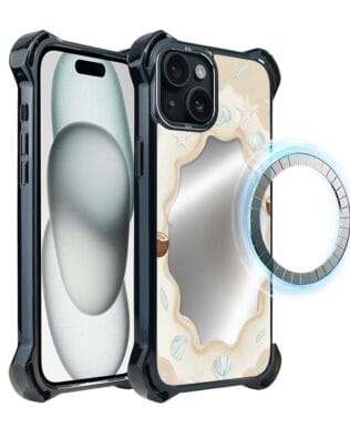 Etui do iPhone 15 Plus IBIZU DropGuard Ultra z MagSafe, Reflect, Plażowe lustro