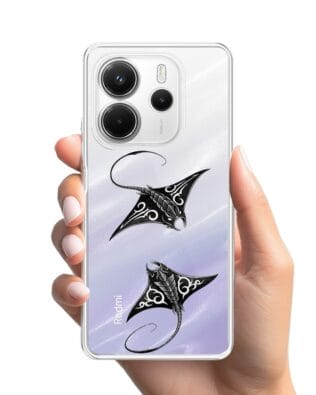 Etui do Xiaomi Redmi Note 14 4G przeźroczyste, silikonowe Flexi, Summer Patterns, diabeł morski