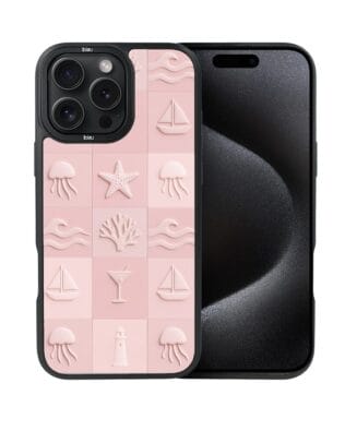 Etui do iPhone 15 Pro IBIZU DropGuard Matt z MagSafe, Amalfi, Koralowy klub