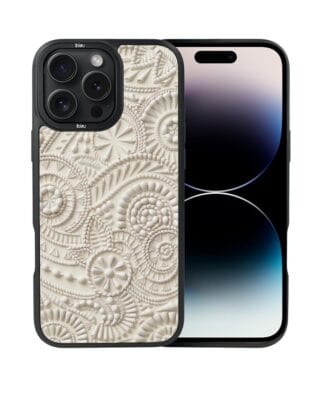 Etui do iPhone 14 Pro Max IBIZU DropGuard Matt z MagSafe, Amalfi, Piaszczysty ornament