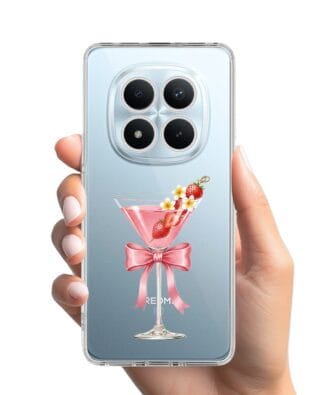 Etui do Xiaomi Redmi Note 15 Pro Plus 5G przeźroczyste, silikonowe Flexi, Paradise, Strawberry Martini
