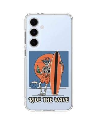 Etui do Samsung Galaxy S24 FE przeźroczyste, silikonowe Flexi, Summer Patterns, Ride the wave