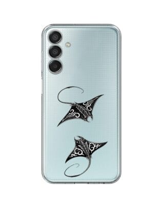 Etui do Samsung Galaxy M15 5G przeźroczyste, silikonowe Flexi, Summer Patterns, diabeł morski