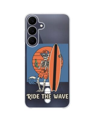 Etui do Samsung Galaxy A25 5G z MagSafe przeźroczyste, silikonowe Flexi, Summer Patterns, Ride the wave