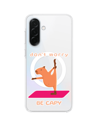 Etui do Samsung Galaxy A37 z MagSafe przeźroczyste, silikonowe Flexi, kapibara
