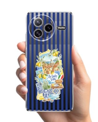 Etui do Xiaomi POCO F7 Ultra przeźroczyste, silikonowe Flexi, Italian Summer, Limoncello