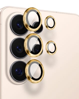 Metalowa osłona obiektywu aparatu ze szkła hartowanego 9H do Samsung Galaxy S26 Ultra, 1 zestaw, złota