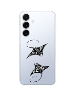Etui do Samsung Galaxy S25 Plus przeźroczyste, silikonowe Flexi, Summer Patterns, diabeł morski