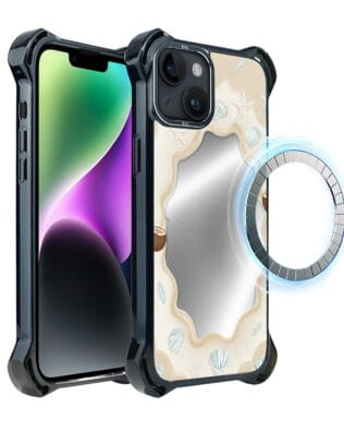 Etui do iPhone 14 Plus IBIZU DropGuard Ultra z MagSafe, Reflect, Plażowe lustro