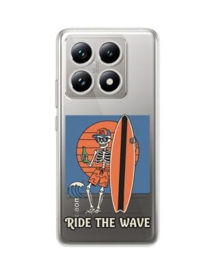 Etui do Xiaomi 14T Pro przeźroczyste, silikonowe Flexi, Summer Patterns, Ride the wave